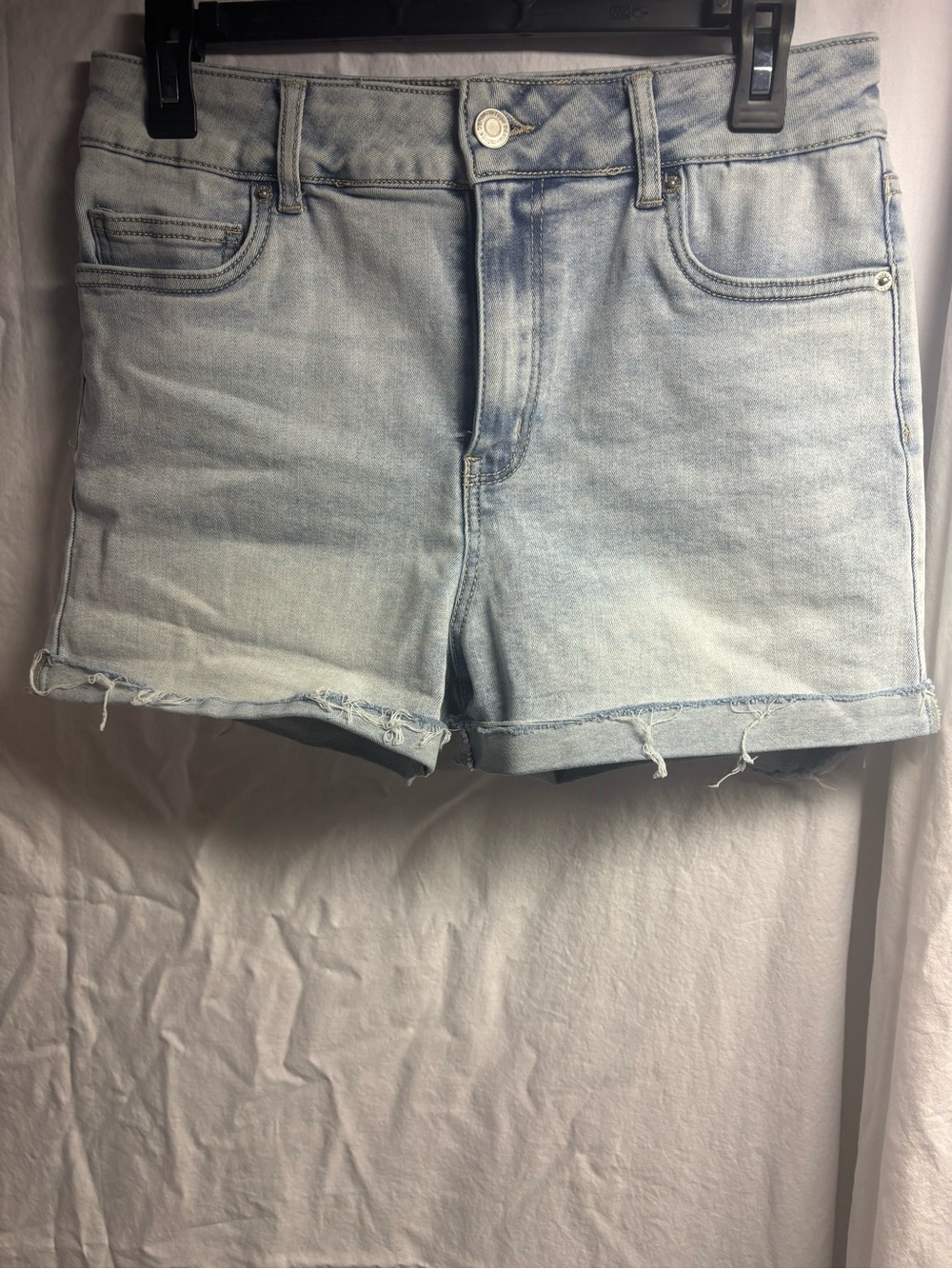 miami Light Blue Denim Cutoff Shorts